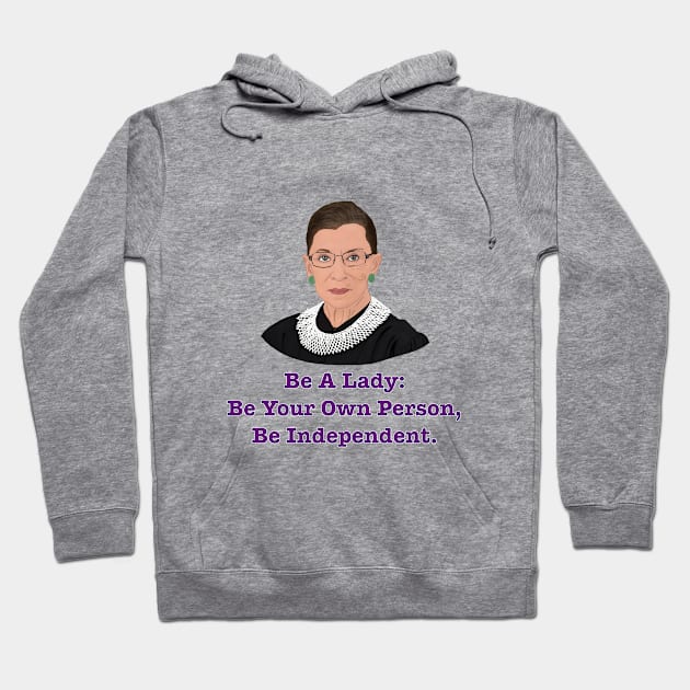 Ruth Bader Ginsburg Hoodie by danodude